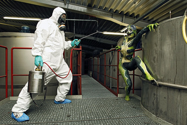Kammerjäger / Exterminator Bodypainting