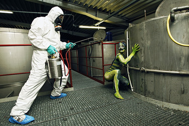 Kammerjäger / Exterminator Bodypainting