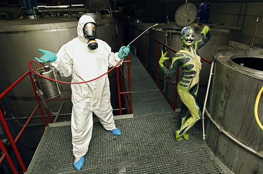 Kammerjäger / Exterminator Bodypainting