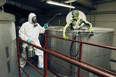 Kammerjäger / Exterminator Bodypainting
