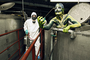Kammerjäger / Exterminator Bodypainting