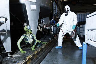 Kammerjäger / Exterminator Bodypainting