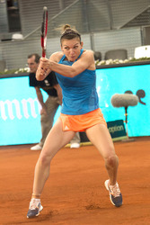 Tennis Mutua Madrid Open Match Simona Halep vs. Sabine Lisicki, Madrid