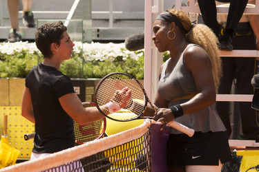 Tennis Mutua Madrid Open Match Carla Suarez Navarro vs. Serena Williams, Madrid