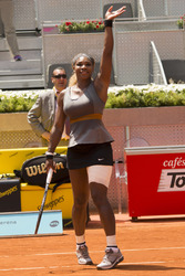Tennis Mutua Madrid Open Match Carla Suarez Navarro vs. Serena Williams, Madrid