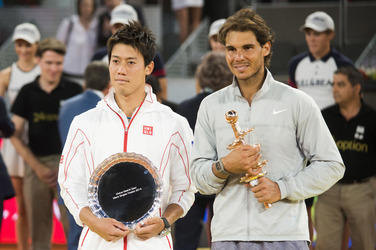 Tennis Mutua Madrid Open Match Rafael Nadal vs. Kei Nishikori, Madrid