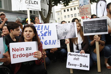 Demonstration gegen Erdogan, Köln