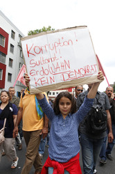 Demonstration gegen Erdogan, Köln