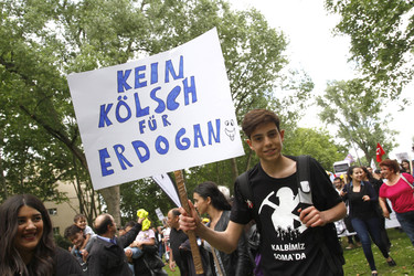 Demonstration gegen Erdogan, Köln