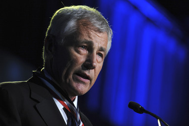 Chuck Hagel erhält den Intrepid Freedom Award, New York