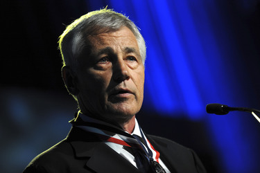 Chuck Hagel erhält den Intrepid Freedom Award, New York