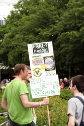 Demonstration gegen Monsanto, TTPI und für Tempelhof