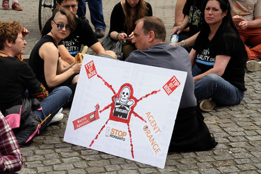 Demonstration gegen Monsanto, TTPI und für Tempelhof