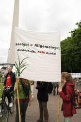 Demonstration gegen Monsanto, TTPI und für Tempelhof