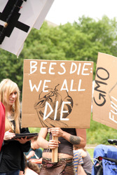 Demonstration gegen Monsanto, TTPI und für Tempelhof