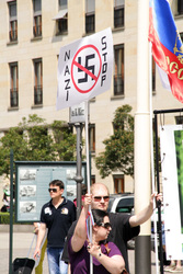 Organisation 'Staatenlos' veranstaltet Friedensdemo, Berlin