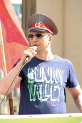 Organisation 'Staatenlos' veranstaltet Friedensdemo, Berlin