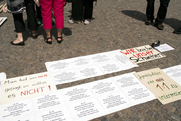 Demo zur Zwangsadoption in der DDR, Berlin