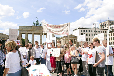 Demo zur Zwangsadoption in der DDR, Berlin