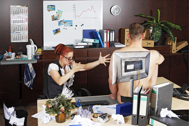 Büro / Office Bodypainting