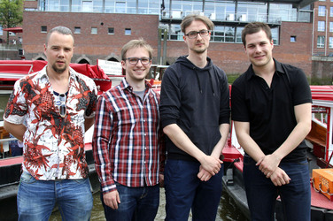 Barkassen Locationtour mit den Nominierten des Studio Hamburg Nachwuchspreises 2014, Hamburg