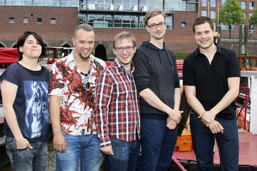 Barkassen Locationtour mit den Nominierten des Studio Hamburg Nachwuchspreises 2014, Hamburg