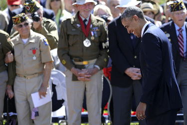 70. Jahrestag des D-Day, Colleville-sur-Mer
