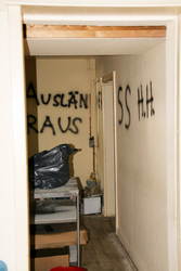 Nazi Opfer Hussein Badiny bedankt sich bei den Helfern, Berlin