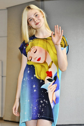 Elle Fanning arrives in Japan