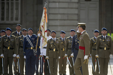 König Felipe empfängt die Armee und die Guardia Civil, Madrid