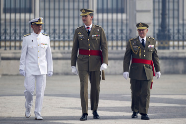 König Felipe empfängt die Armee und die Guardia Civil, Madrid