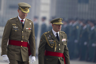 König Felipe empfängt die Armee und die Guardia Civil, Madrid