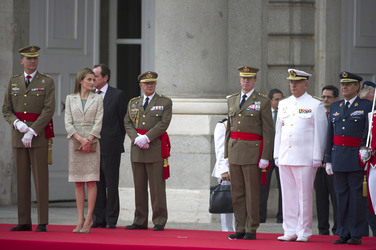 König Felipe empfängt die Armee und die Guardia Civil, Madrid