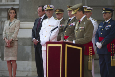 König Felipe empfängt die Armee und die Guardia Civil, Madrid