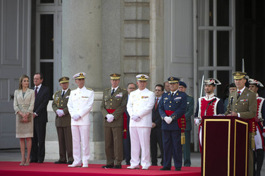 König Felipe empfängt die Armee und die Guardia Civil, Madrid