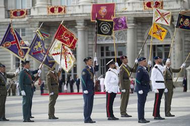 König Felipe empfängt die Armee und die Guardia Civil, Madrid