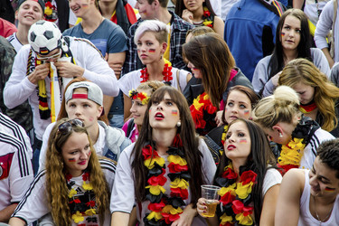 WM-Fanmeile beim Spiel Deutschland gegen USA, Berlin