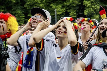 WM-Fanmeile beim Spiel Deutschland gegen USA, Berlin