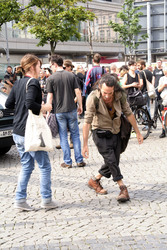 Demonstration gegen die bevorstehende Räumung der Gerhard-Hauptmann-Schule, Berlin