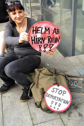 Demonstration gegen die bevorstehende Räumung der Gerhard-Hauptmann-Schule, Berlin