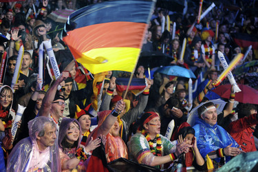 WM-Fanmeile beim Spiel Deutschland gegen Algerien, Berlin