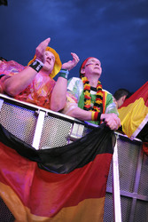 WM-Fanmeile beim Spiel Deutschland gegen Algerien, Berlin