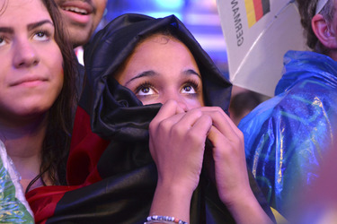 WM-Fanmeile beim Spiel Deutschland gegen Algerien, Berlin