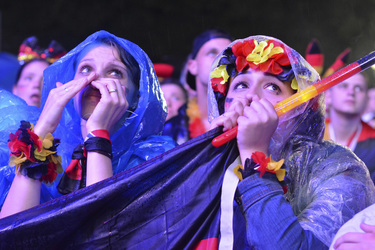 WM-Fanmeile beim Spiel Deutschland gegen Algerien, Berlin