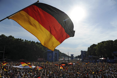 WM-Fanmeile beim Spiel Deutschland gegen Frankreich, Berlin