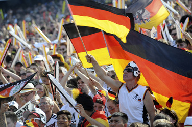 WM-Fanmeile beim Spiel Deutschland gegen Frankreich, Berlin