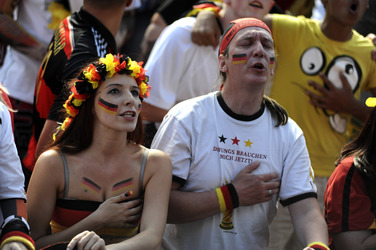 WM-Fanmeile beim Spiel Deutschland gegen Frankreich, Berlin