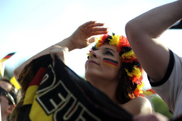 WM-Fanmeile beim Spiel Deutschland gegen Frankreich, Berlin