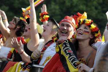 WM-Fanmeile beim Spiel Deutschland gegen Frankreich, Berlin