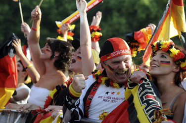 WM-Fanmeile beim Spiel Deutschland gegen Frankreich, Berlin